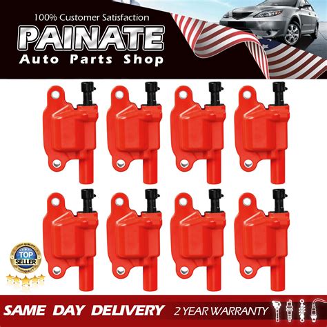 8x Square Ignition Coil For Cadillac Gmc Chevy Silverado 1500 5 3 6 0 6 2l Uf413 Ebay