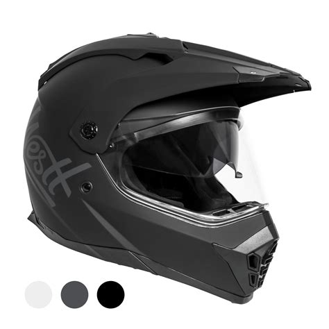 Westt Dirt Bike Helmets for Adults - Motorcycle Helmets with Dual Visor ...