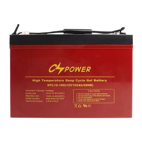 Famous Cspower Htl12V 100ah High Temperature Rechargeable SMF Long Life