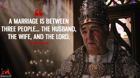 A marriage is between three people... The husband, the wife, and the Lord. - MagicalQuote