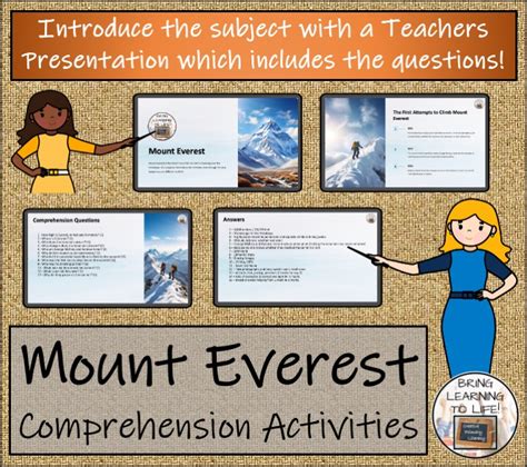 Mount Everest Reading Comprehension Activities Year 5 Or Year 6