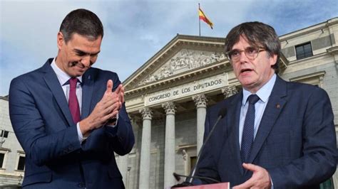 Cinco cesiones de Sánchez a Puigdemont para su investidura y una