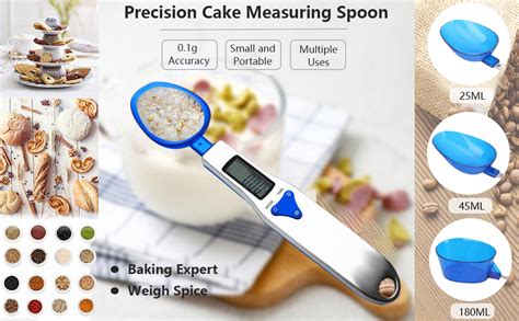 Amazon 3T6B Grams Digital Kitchen Measuring Spoon Three Different