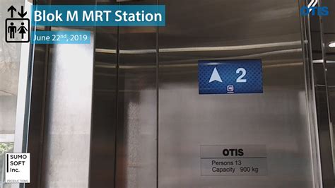 Two Door OTIS Gen2 Scenic Lift Elevator At Blok M MRT Station Jakarta