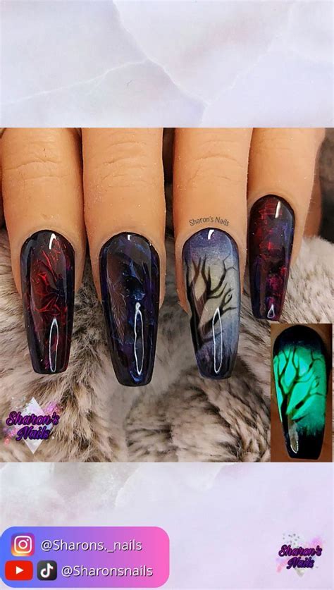 Halloween Nail Tutorial Glow In The Dark Video