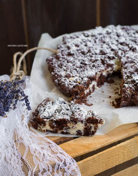 Sbriciolata Al Cacao Con Ricotta Impastando A Quattro Mani