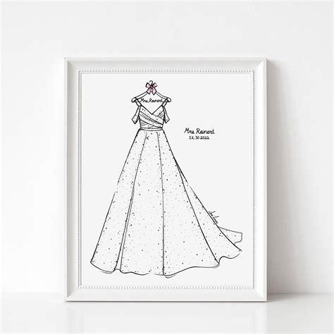 Custom Wedding Dress Drawing — Sam Louise & Co.