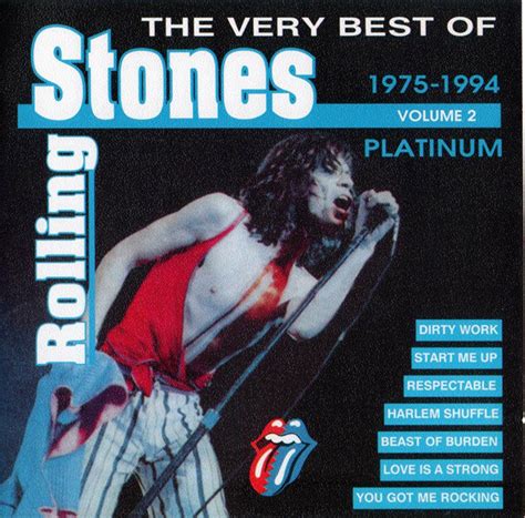 The Very Best Of Rolling Stones Platinum 1975 1994 Volume 2 Discogs