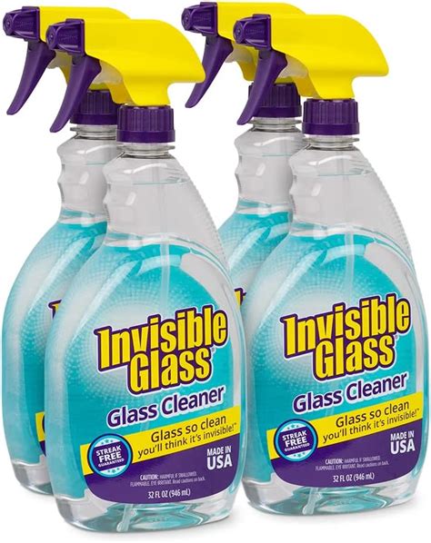 Invisible Glass 92194 4pk 32 Ounce Cleaner And Window Spray For Home And Auto For A Streak Free