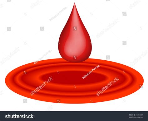 Droplet Of Blood Falling Into Puddle Of Blood Stock Photo 10357987