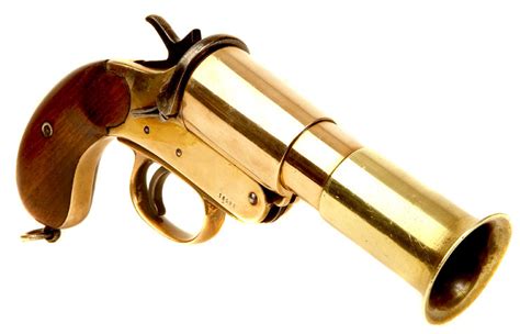 Deactivated Wwi Wolseley Mkiii Brass Flare Pistol Allied Deactivated