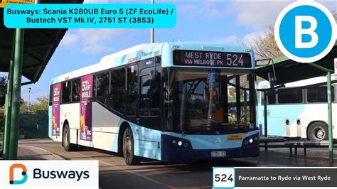 Busways Scania K280UB Euro 5 ZF EcoLife Bustech VST Mk IV 2751 ST