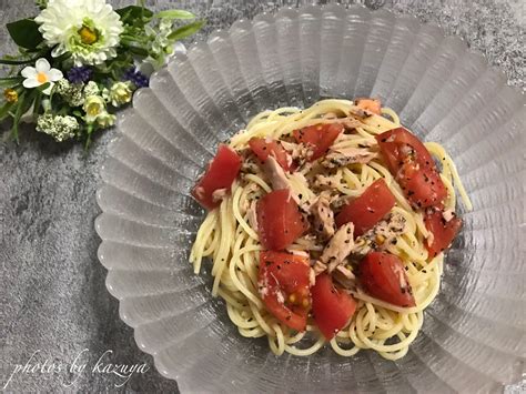 トマトとツナの冷製パスタ 週末シェフの家呑みレシピ