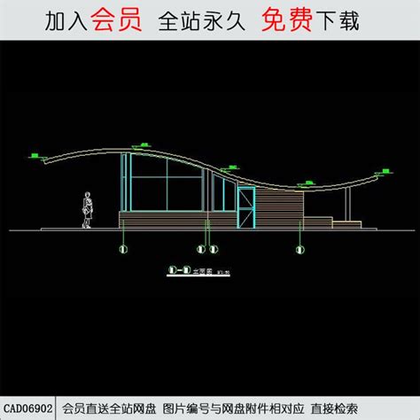 现代风大门2 Cad方案平面图立剖面图施工图系列 筑图 建筑景观素材lumion模型方案文本cad施工图su模型下载