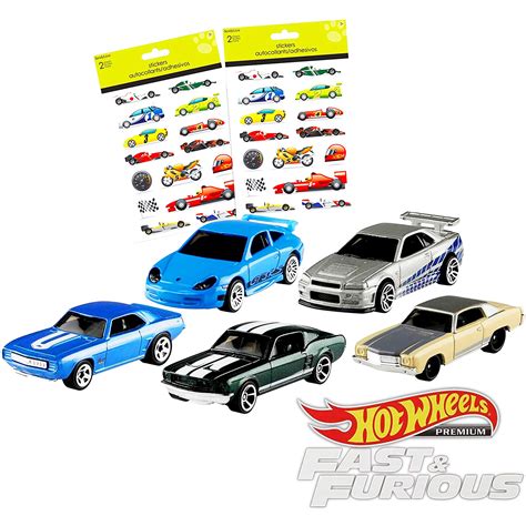 Buy Hot Wheels Fast and Furious 5 Pack ~ Hot Wheels Movie Cars Bundle ...