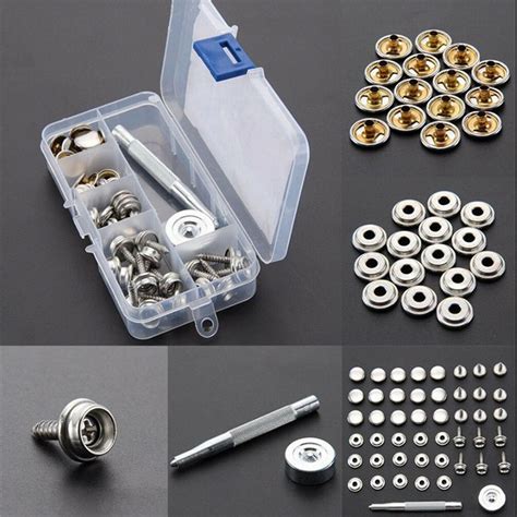 Sets New Heavy Duty Snap Fasteners Mm Sets Press Studs Kits