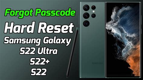 Samsung Galaxy S22 Ultra Forgot Pin Code Reset Password How To Unlock S22 Ultra Forgot