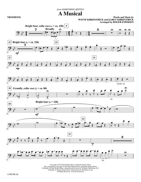 A Musical - Trombone sheet music by Roger Emerson (Choral Instrumental ...