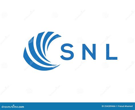 SNL Letter Logo Design on White Background. SNL Creative Circle Letter ...