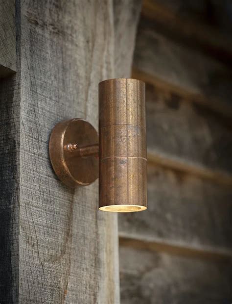 Rustic Copper Outdoor Tube Wall Light Pre Order September The Forest And Co Copper Wall Light