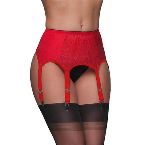 Sexy Vintage High Waist Lace Garter Belt Female Sexy Underwear Garters