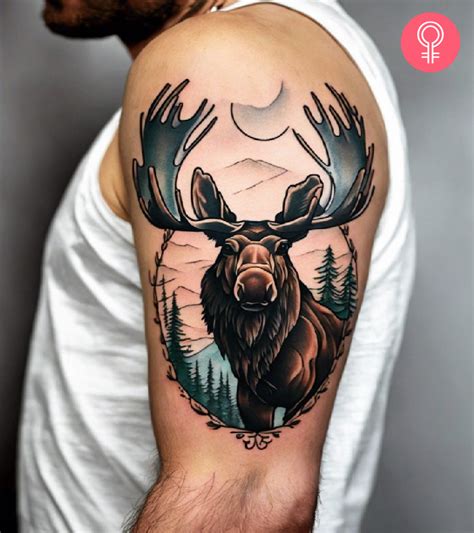 8 Moose Tattoo Designs To Capture Nature's Majesty