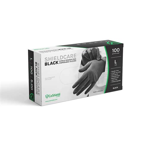 Latux Nitrile 5 Mil Black Industrial Glove 100 Gloves