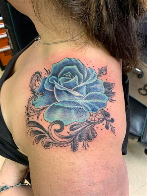 Blue Rose Tattoo