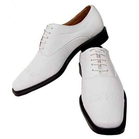 Mens White Lace Up Dress Shoes By Antonio Cerrelli Tuxedos Online