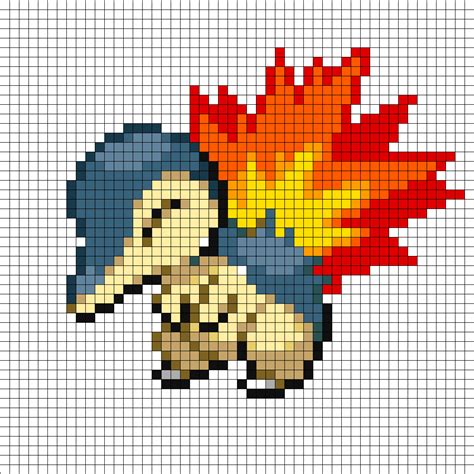 Download Cyndaquil Perler Bead Pattern Bead Sprite Pokémon Perler