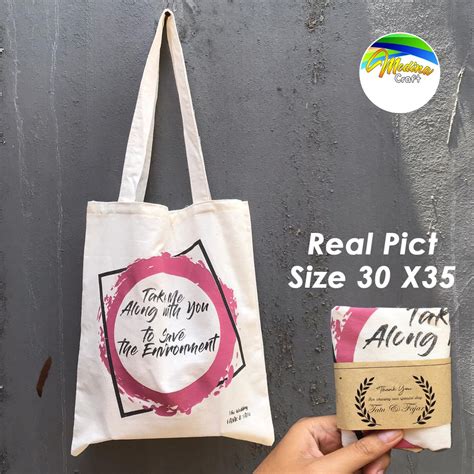 Tote Bag Souvenir Pernikahan Wedding Nikah Gerabah Ultah Penganten