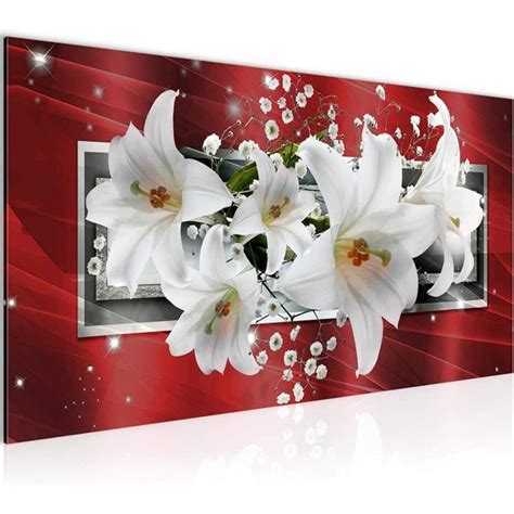 Tableau Decoration Murale Lis Fleurs Partie Moderne Toile Non Tiss E