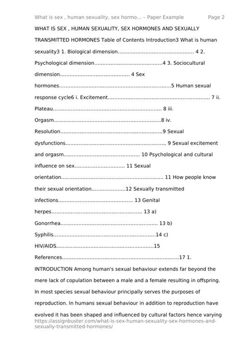 What Is Sex Human Sexuality Sex Hormones And Sexually Transmitted Hormones Essay Example