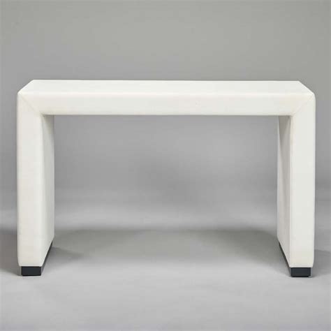 STOCK MODERN DRESSING TABLE / DESK IN ROMO PLAIN WHITE EX DISPLAY ...