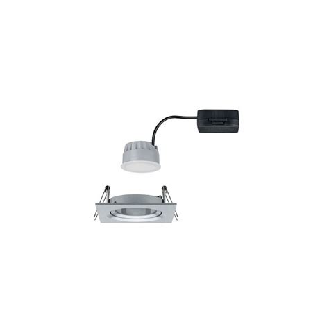 Paulmann No 93491 Einbauleuchte LED Coin Nova Eckig 6W Alu Gedreht 3