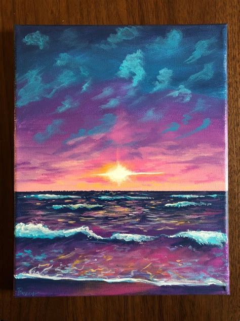 Acrylic Sunset Painting Techniques