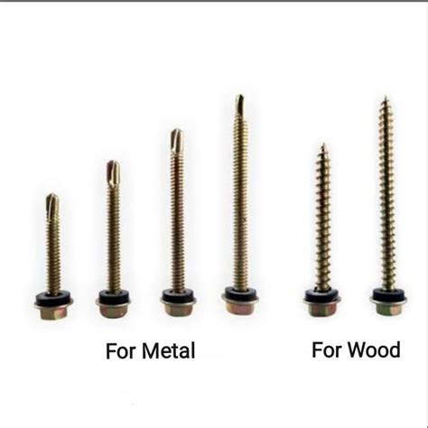 Pcs Metal And Wood Tek Scew Tex Screw Self Drilling Shopee