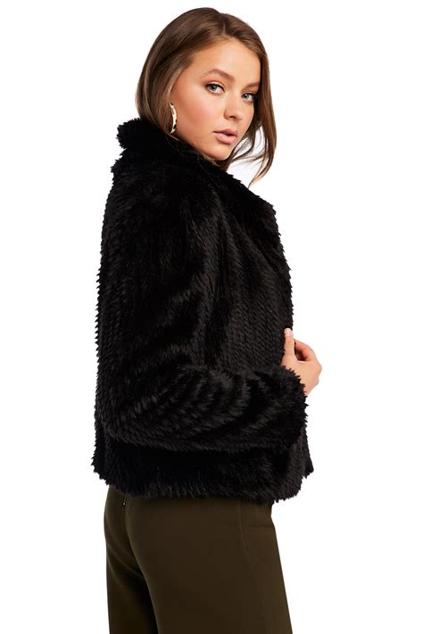 Rabbit Faux Fur Jacket Ladies Clothing And Jackets And Coats Bardot