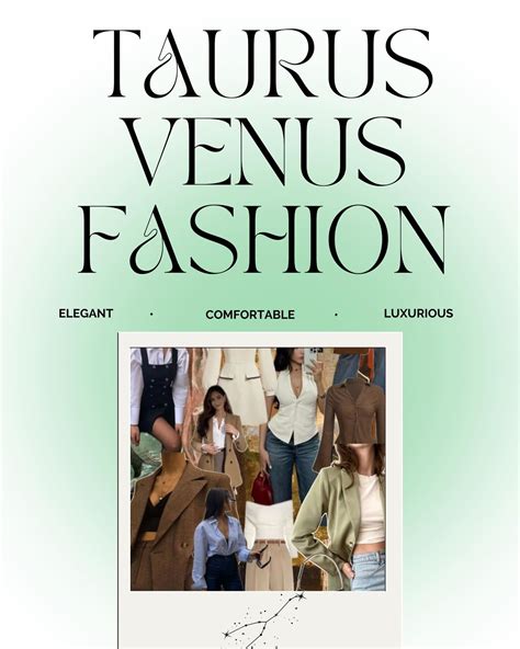 Fashion With Finesse Taurus Venus Style Step Into The World Of