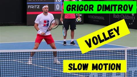 Grigor Dimitrov 🔥🎾 Volley Slow Motion 🔥🎾 Atp Tennis 2023 🎾 Youtube