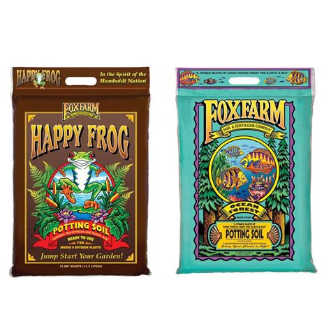 Foxfarm Ocean Forest Whappy Frog Garden Potting Soils 12 Quart