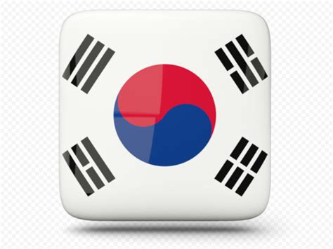 HD South Korea Flag Painted On Hand PNG Citypng