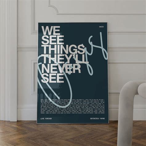 Live Forever By Oasis Poster Digital Download Type Poster Oasis Song