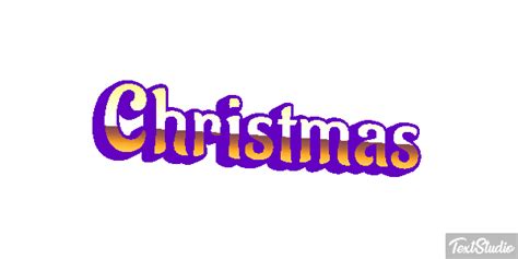 Christmas Word Animated  Logo Designs