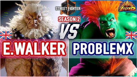 SF6 Ending Walker Akuma Vs ProblemX Blanka SF6 High Level