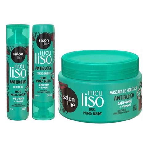 Kit Meu Liso Antiqueda Jaborandi Salon Line Comepi Aproveite As