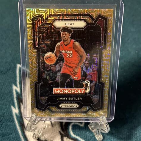 2023 24 PANINI NBA Monopoly Prizm Jimmy Butler Gold Shimmer 500 Miami