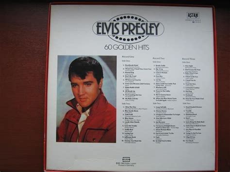 Elvis Presley 60 Golden Hits Trojalbum V Kazetě Astan 1984 Aukro