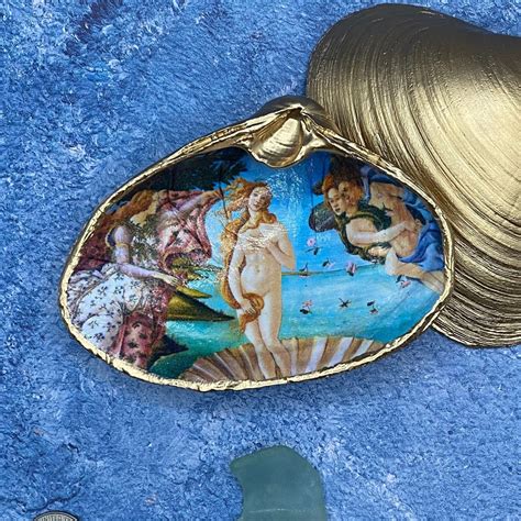 Decoupage Clam Shell Decor Birth Of Venus Roman Goddess Of Love And