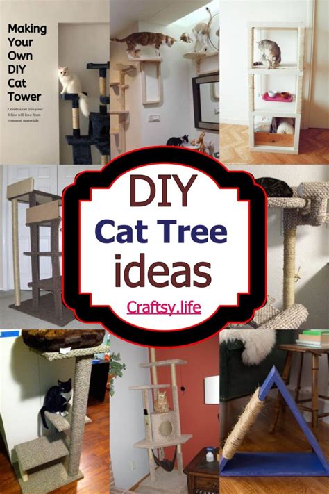 24 DIY Cat Tree Ideas - Craftsy